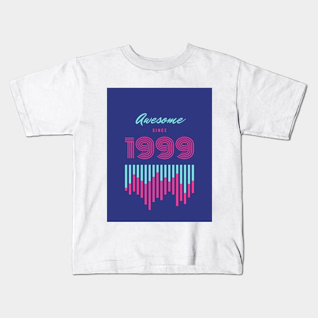 Awesome since 1999 Kids T-Shirt by Dorran